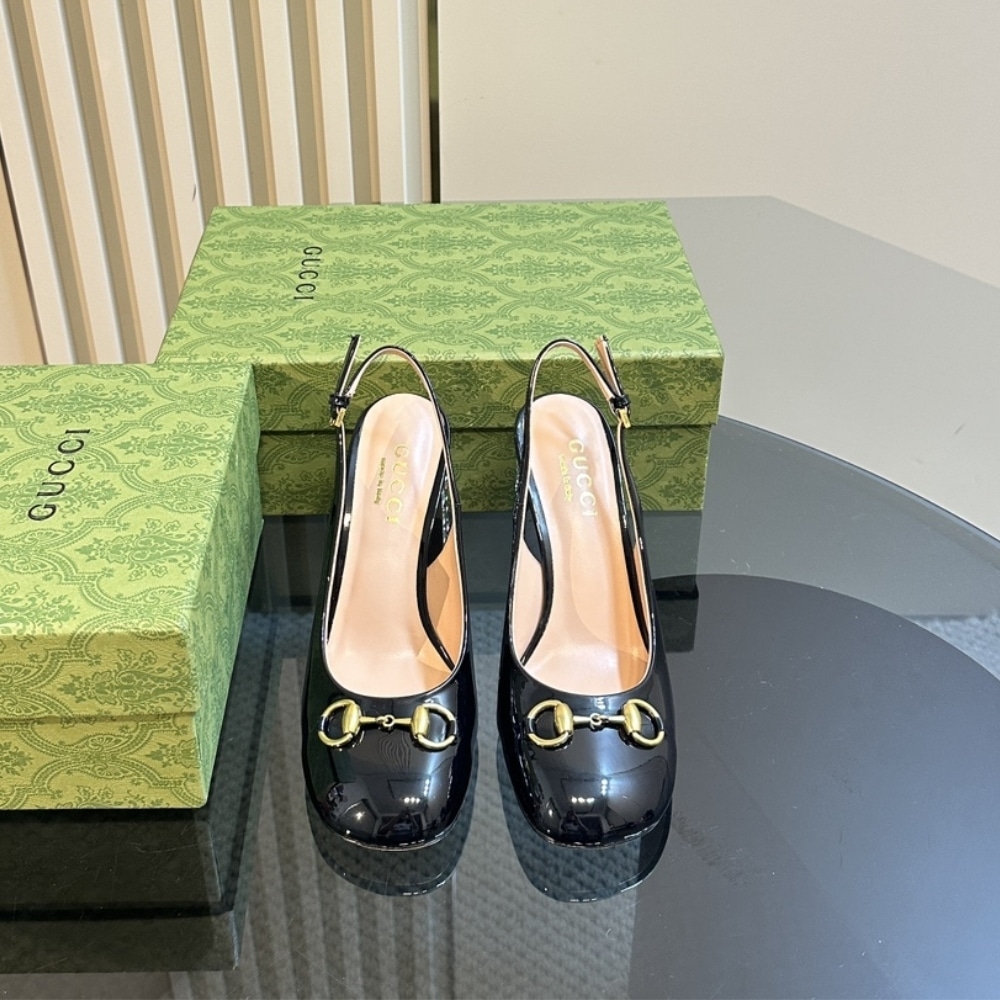 Gucci Women’s Horsebit Pump With Crystals Black ‎795984 Bnc00 1000