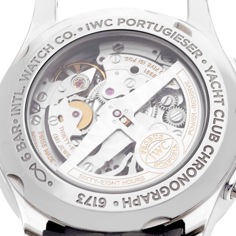 IWC Portuguese Yacht Club Chronograph Steel Mens Watch IW390502