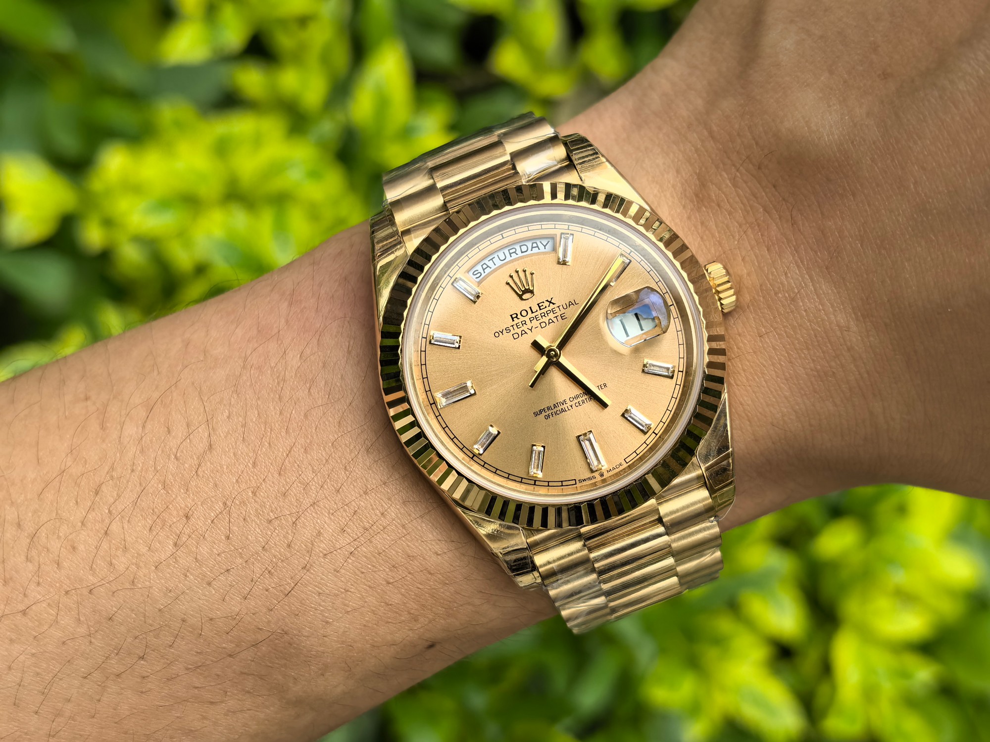 Rolex Day Date 40 Yellow Gold Champagne Dial m228238 0005