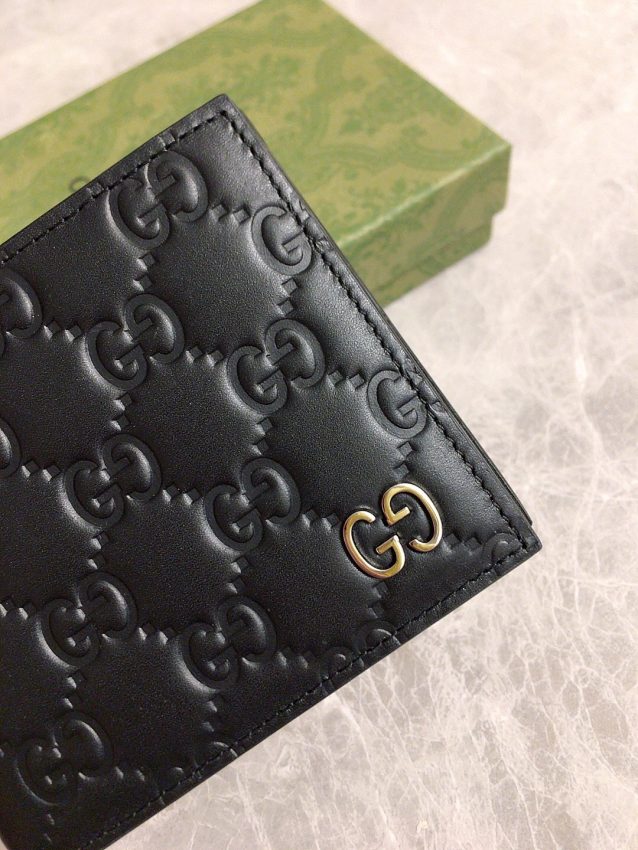 Replica Gucci Marmont GG Wallet Black