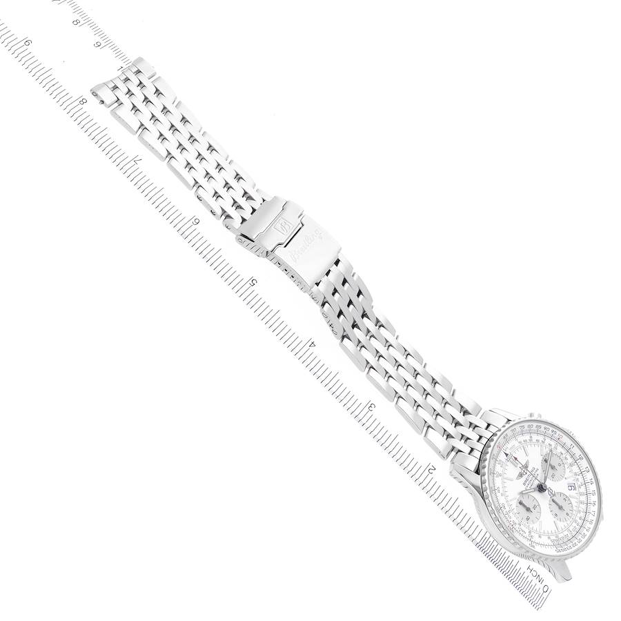 Breitling Navitimer Chronograph Silver Dial Steel Mens Watch A23322