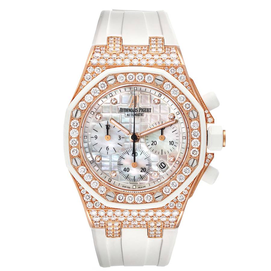 Audemars Piguet Royal Oak Offshore Rose Gold Diamond Ladies Watch 26092OK