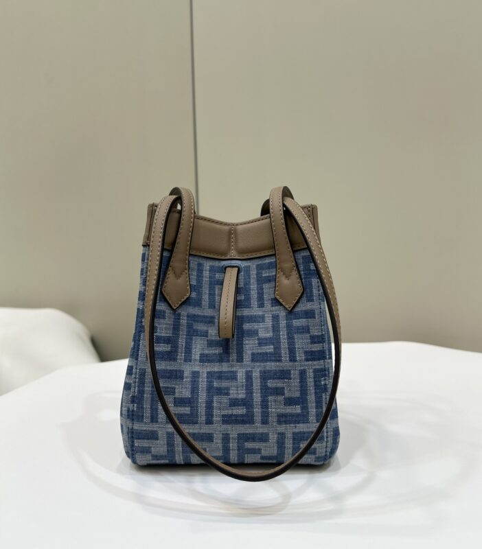 Replica Fendi Origami Small Blue Cotton