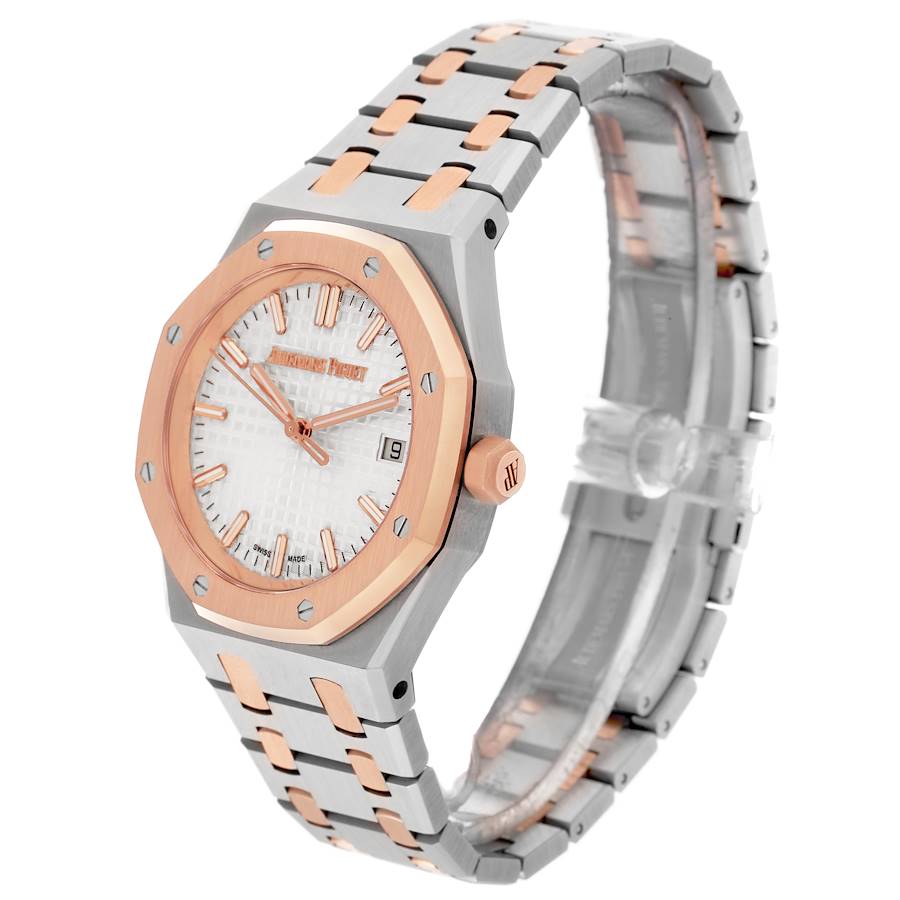 Audemars Piguet Royal Oak Steel Rose Gold Mens Watch 77350SR