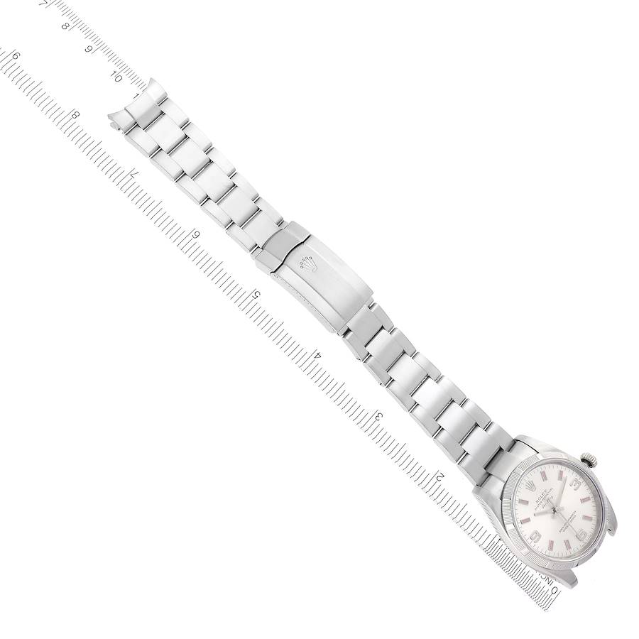 Rolex Air King Silver Dial Arabic Numeral Steel Mens Watch 114210
