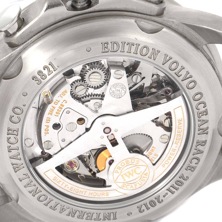 IWC Portuguese Yacht Club Titanium Carbon Dial Chronograph Mens Watch IW390212
