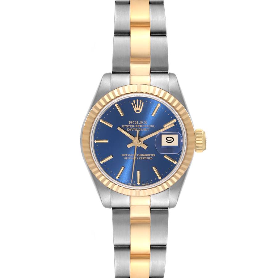 Rolex Oyster Perpetual&Datejust Watches His & Hers Yellow Gold Blue Dial Models(HH16)