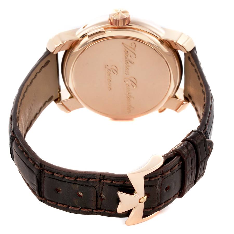Vacheron Constantin Malte Dual Time Regulator Rose Gold Mens Watch 42005