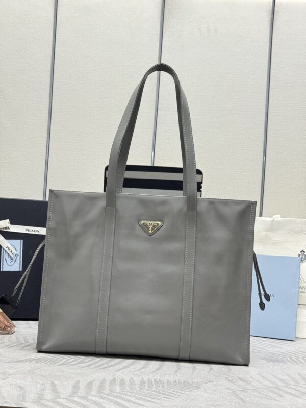 Replica Prada Antique Nappa Tote Grey