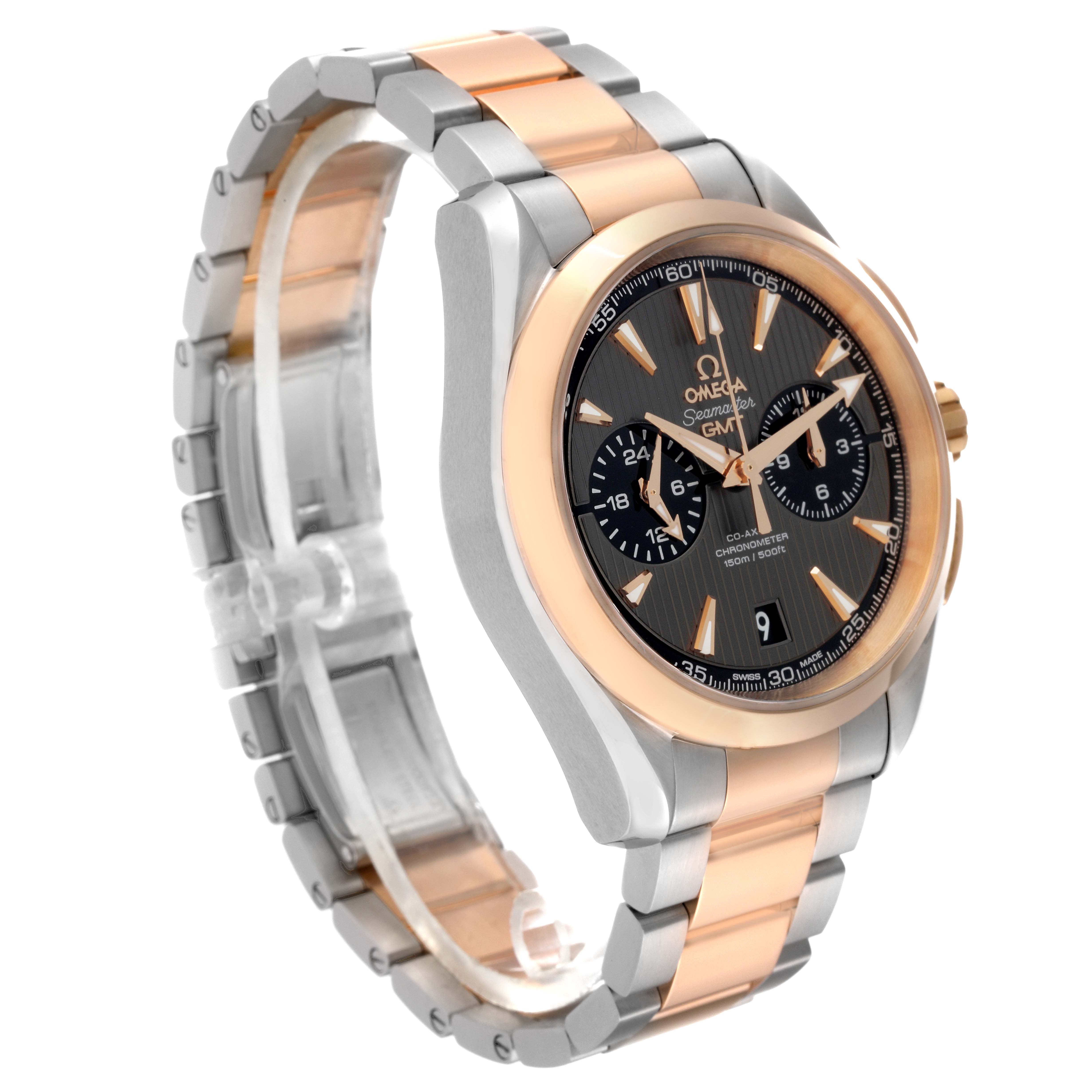Omega Aqua Terra GMT Steel Rose Gold Mens Watch 43.0 MM 231.20.43.52.06.001
