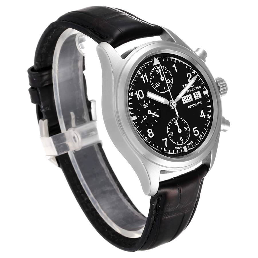 IWC Pilot Flieger Chronograph Day Date Automatic Mens Watch IW370603