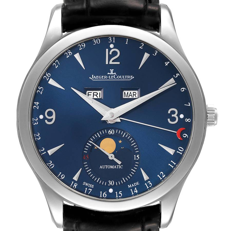 Jaeger LeCoultre Master Calendar Limited Edition Steel Mens Watch 176.8.12.S