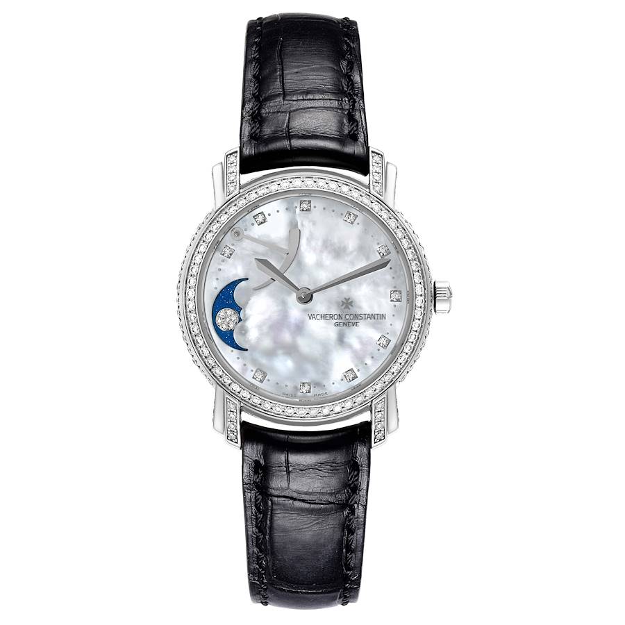Vacheron Constantin Malte White Gold MOP Diamond Ladies Watch 83505