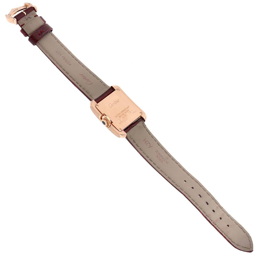 Cartier Tank Anglaise Rose Gold Diamond Dial Small Ladies Watch WJTA0007 Papers
