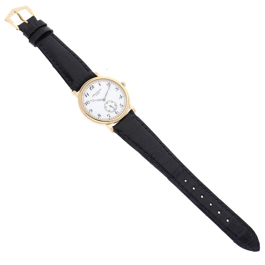Patek Philippe Calatrava Officer Yellow Gold Mens Watch 5022