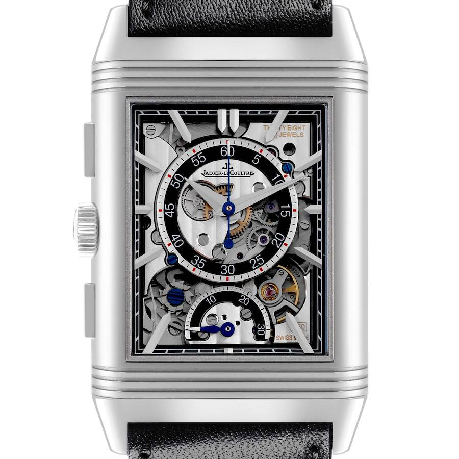 Jaeger LeCoultre Reverso Tribute Chronograph Mens Watch 216.8.S0 Q389848J