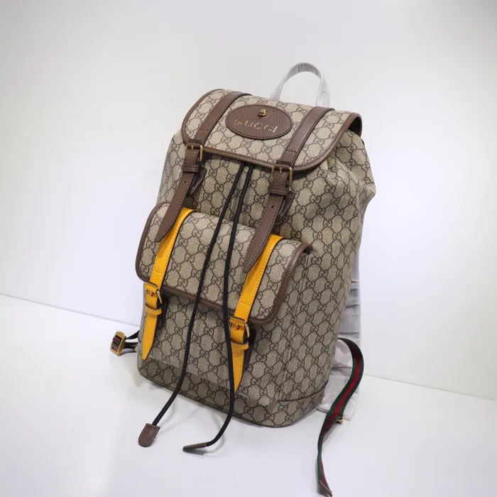 Replica Gucci GG Supreme Leather Backpack