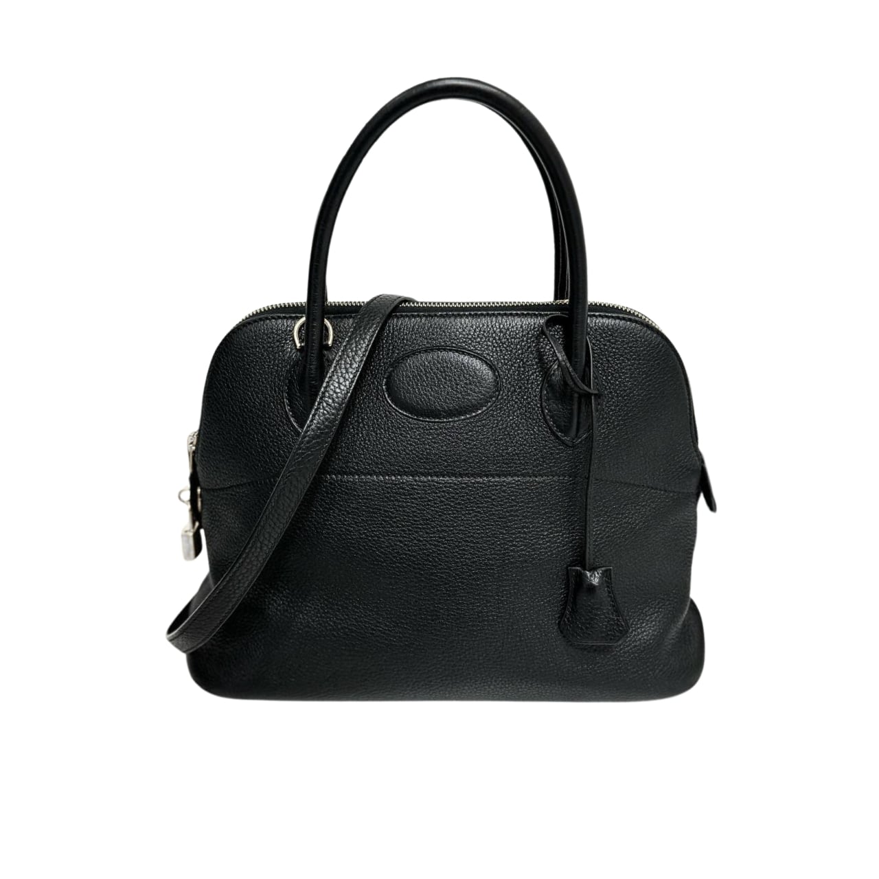 Hermes Bolide Taurillon Clemence Black 27Cm