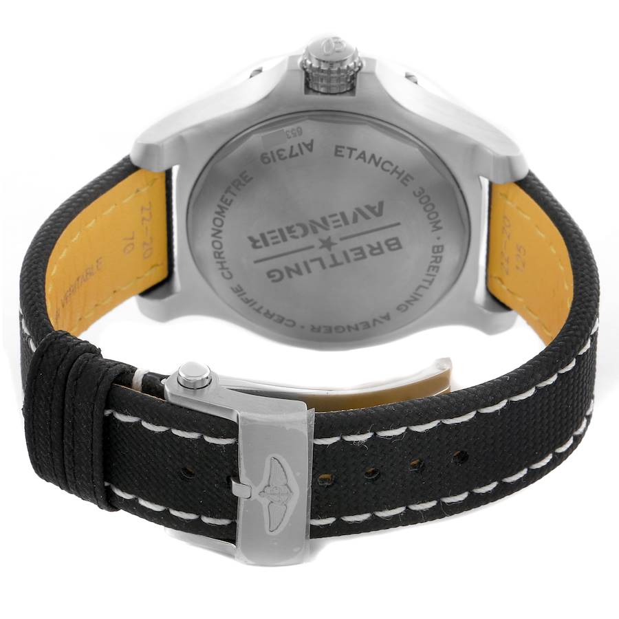Breitling Avenger 45 Seawolf Yellow Dial Steel Mens Watch A17319