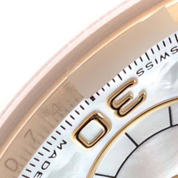 Rolex Daytona Yellow Gold Mother Of Pearl Diamond Dial Mens Watch 116518