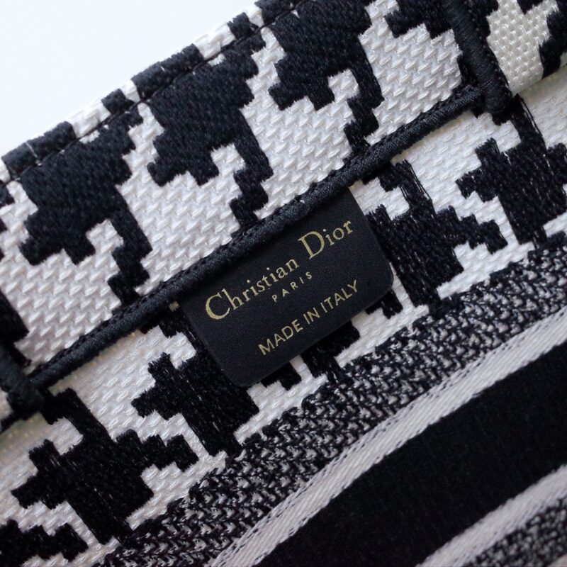 Replica Dior Tote Book Houndstooth
