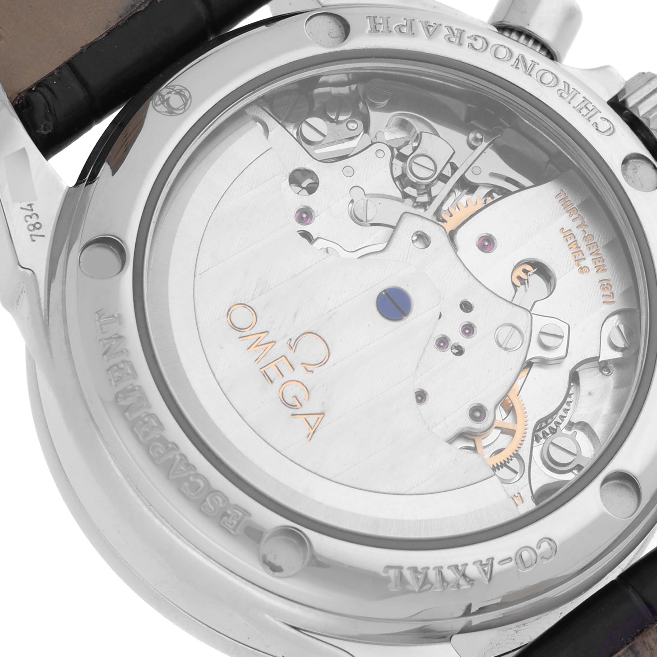 Omega DeVille Steel Purple Dial Diamond Bezel Ladies Watch 35.0 MM 422.18.35.50.10.001