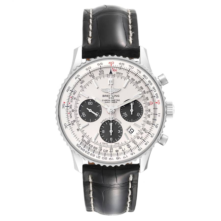 Breitling Navitimer 01 Panda Dial Steel Mens Watch AB0120
