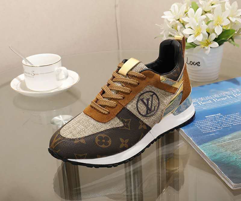 Louis Vuitton Lv Run Away Marathon Running Sneaker Brown