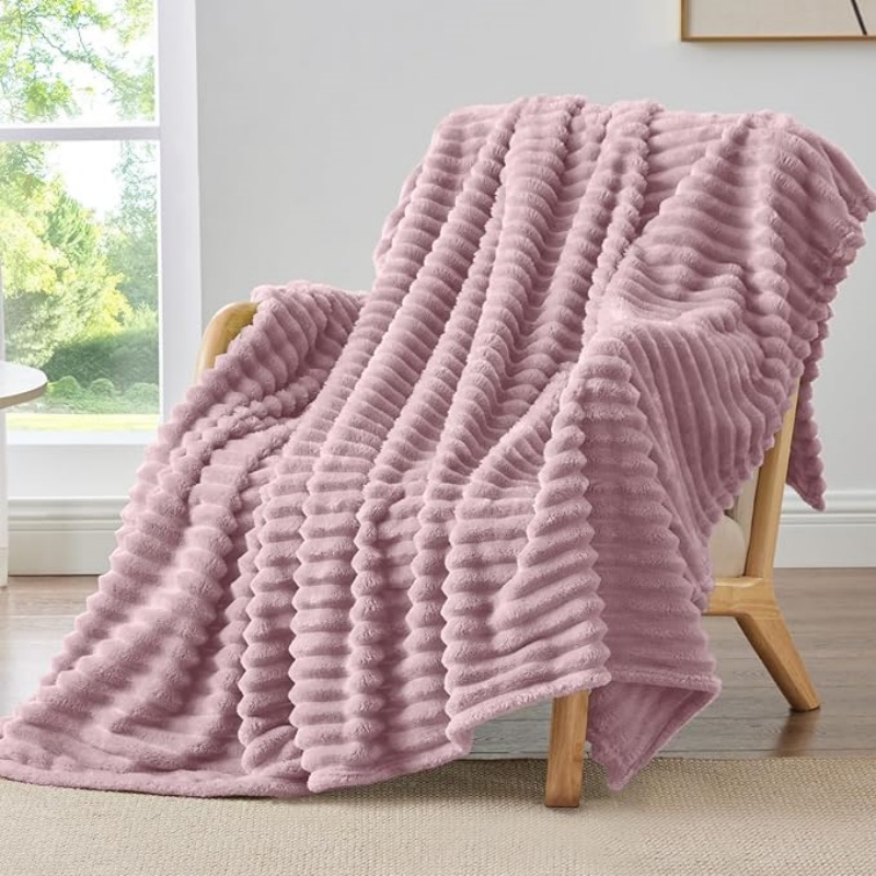 VELVETIER Fleece Throw Blanket for Couch