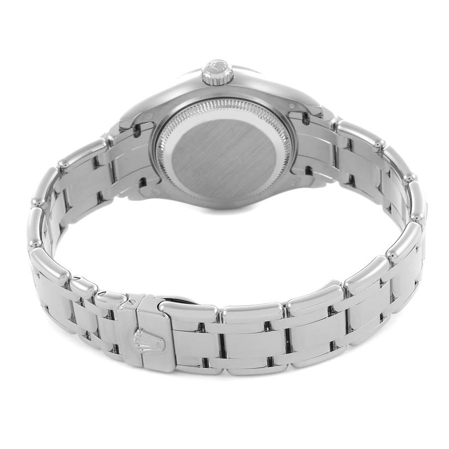 Rolex Pearlmaster Masterpiece White Gold Mother Of Pearl Diamond Ladies Watch 80299 Card