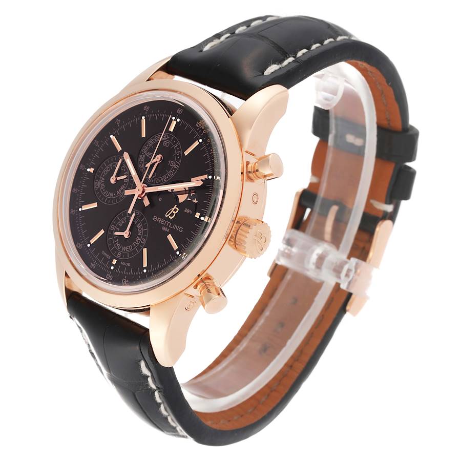 Breitling Transocean Chronograph 1461 Rose Gold Mens Watch R19310
