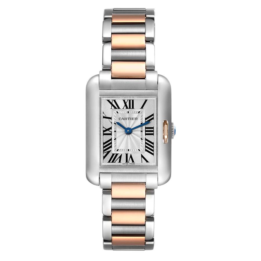 Cartier Tank Anglaise Small Steel Rose Gold Ladies Watch W5310036