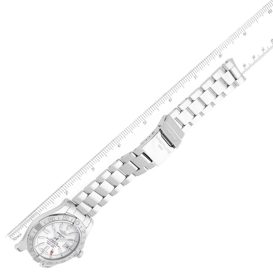 Breitling Aeromarine Avenger II GMT Mother of Pearl Dial Steel Mens Watch A32390
