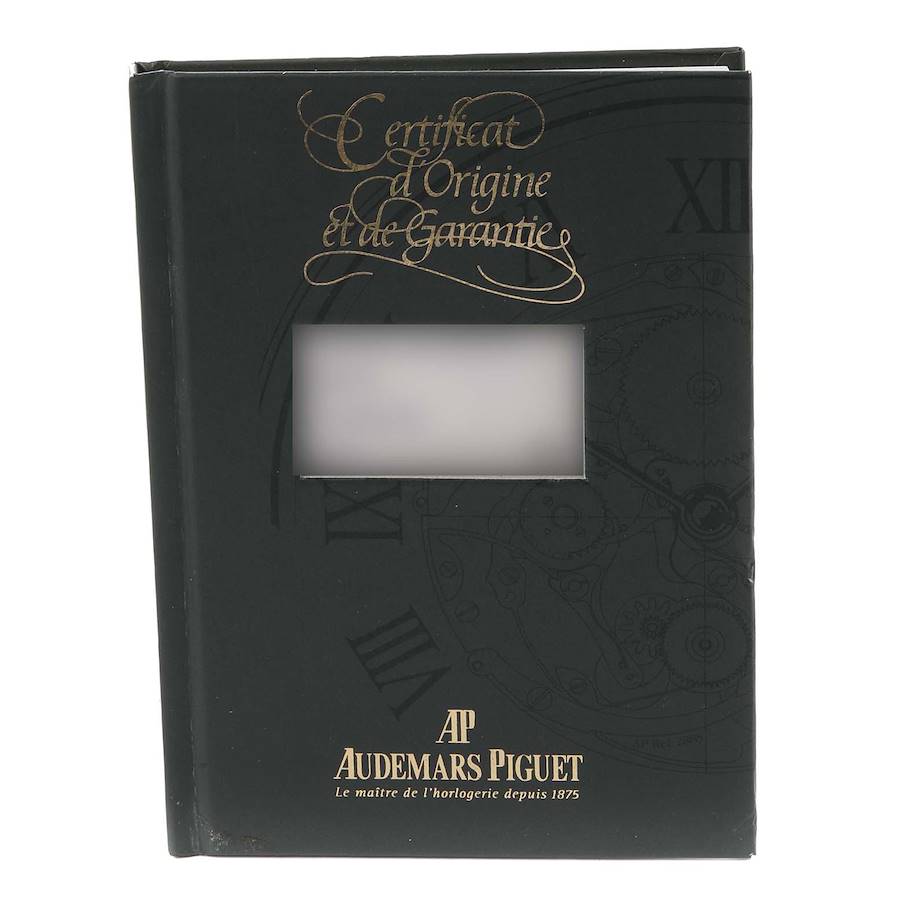 Audemars Piguet Royal Oak Black Dial Steel Mens Watch 15202ST