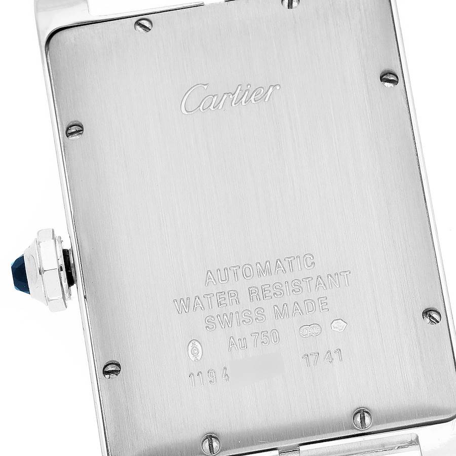 Cartier Tank Americaine Large White Gold Mens Watch W2603256