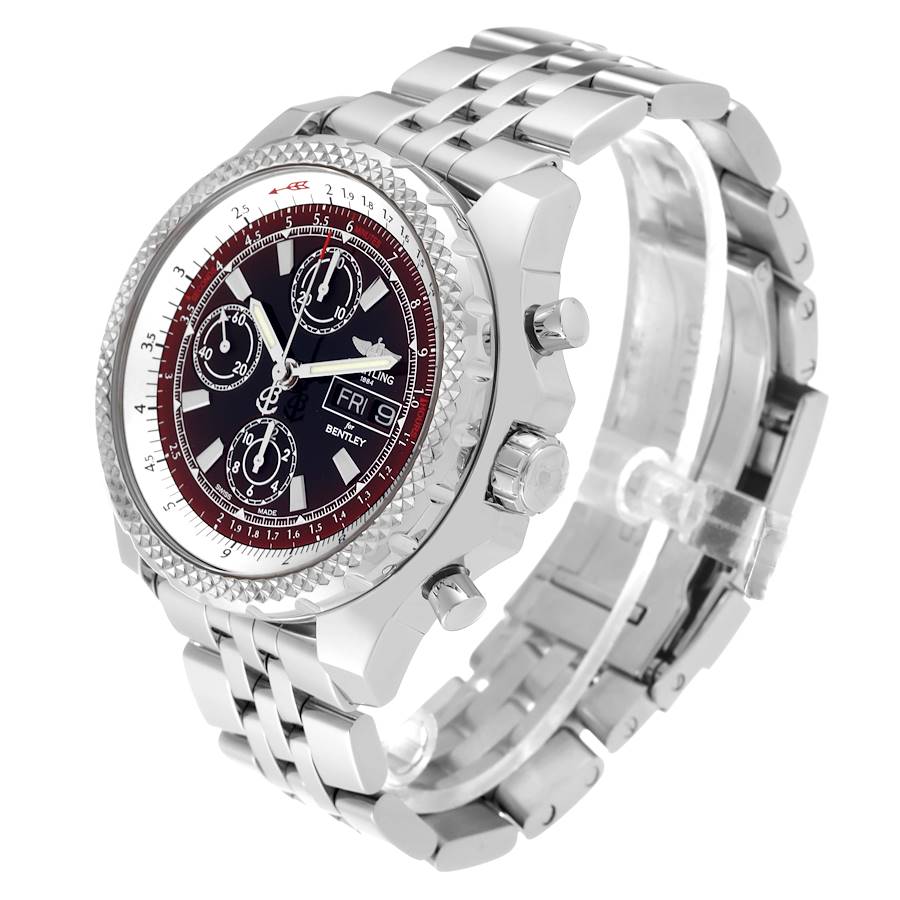 Breitling Bentley Motors GT II Black Red Dial Mens Watch A13365