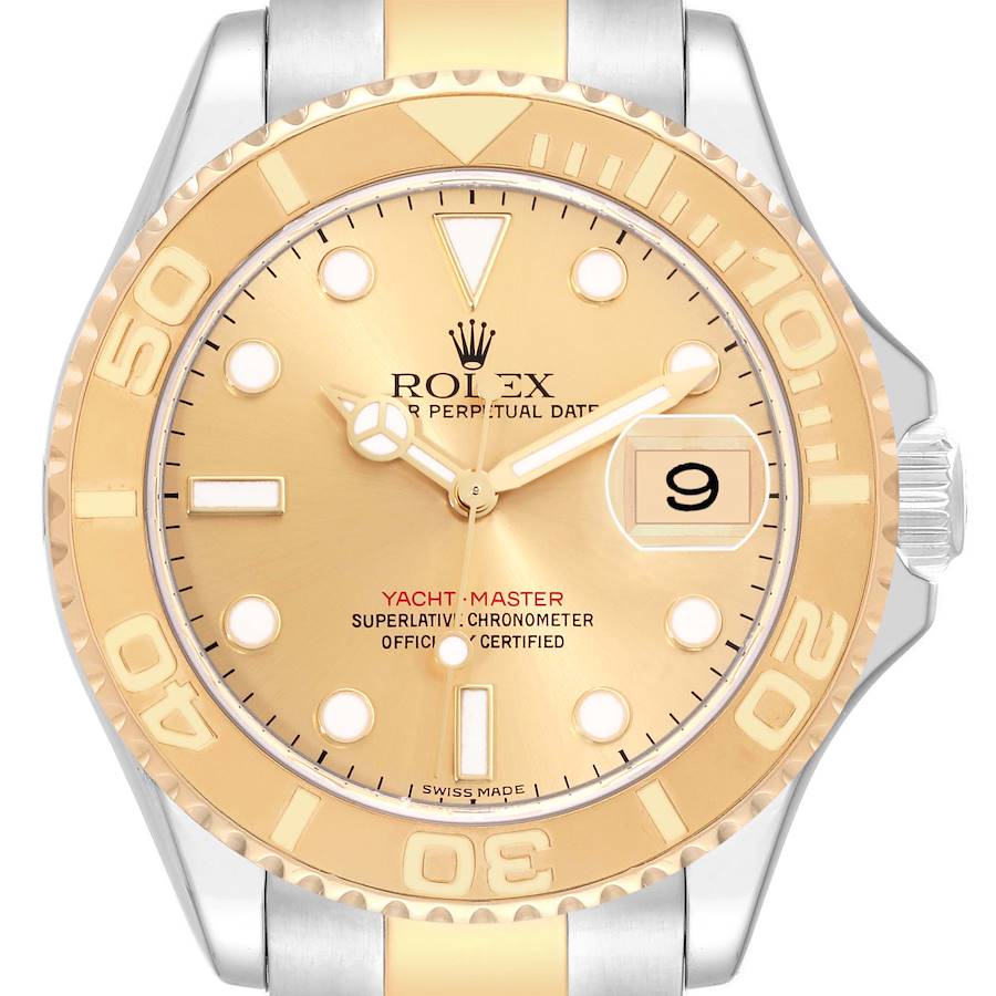 Rolex Yachtmaster Steel Yellow Gold Champagne Dial Mens Watch 16623