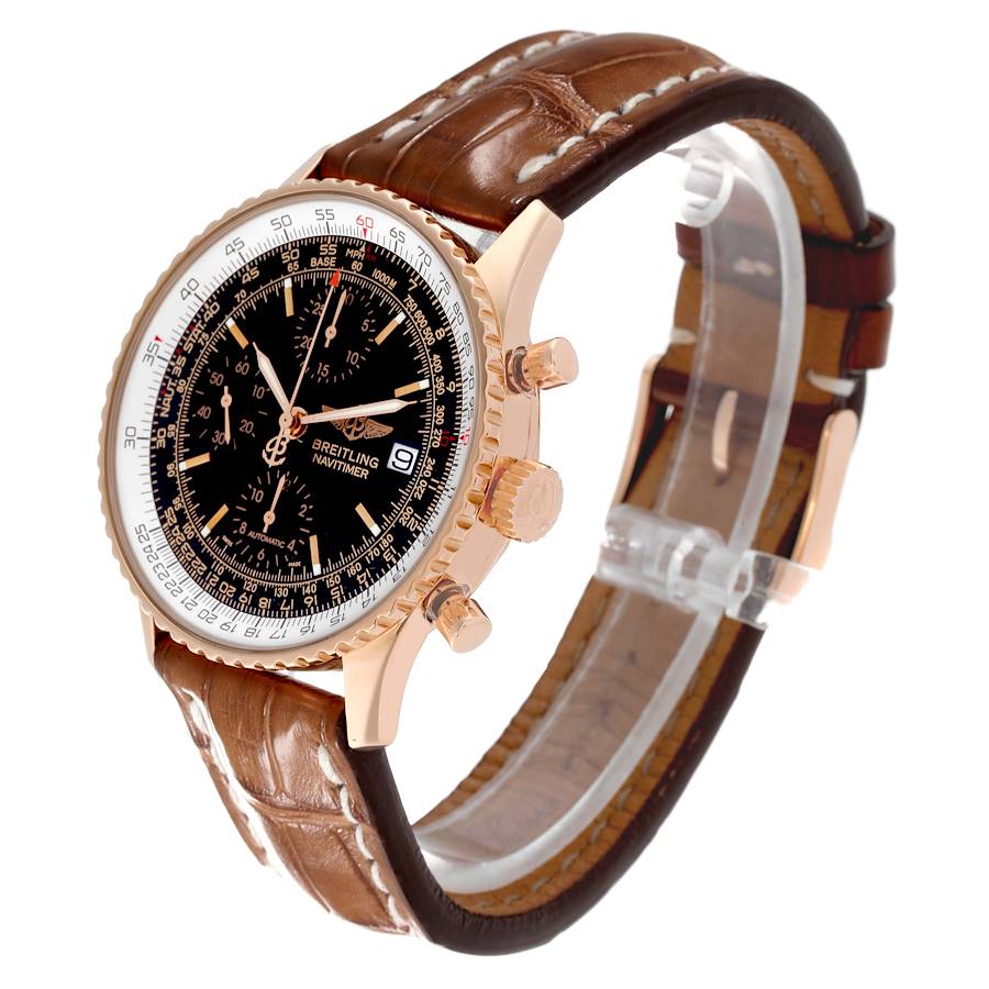 Breitling Navitimer 01 Limited Edition Rose Gold Black Dial Mens Watch R13323