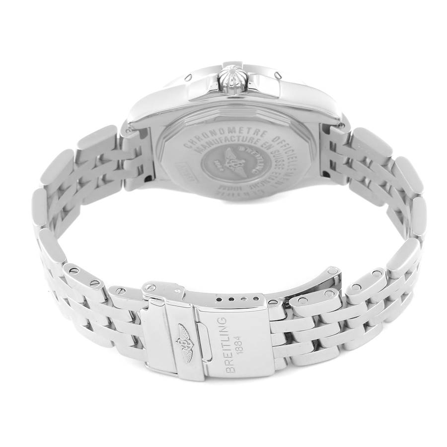 Breitling Galactic Cockpit Mother of Pearl Diamond Steel Ladies Watch A71356