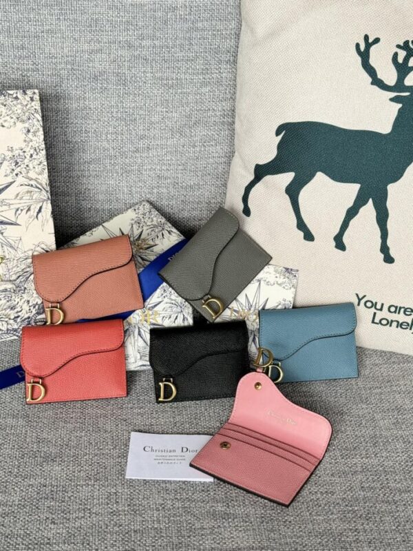 Replica Dior Saddle Flap Card Holder