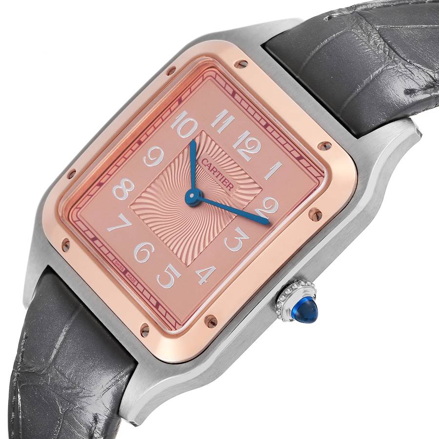 Cartier Santos Dumont XL Steel Rose Gold Limited Edition Mens Watch W2SA0025