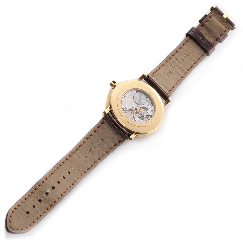 Vacheron Constantin Patrimony Yellow Gold Silver Dial Mens Watch 81160