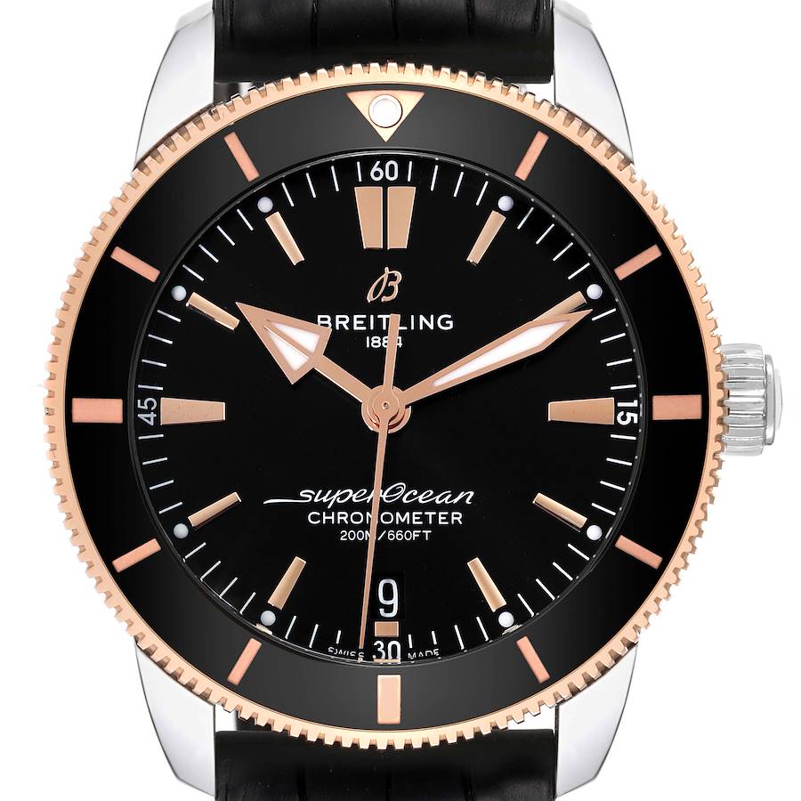 Breitling Superocean Heritage B20 Steel Rose Gold Mens Watch UB2030