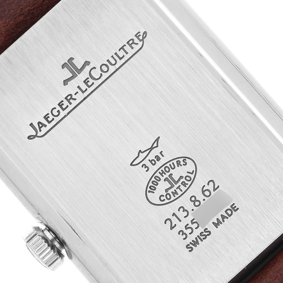 Jaeger LeCoultre Reverso Classic Small Steel Watch 213.8.62 Q2438522
