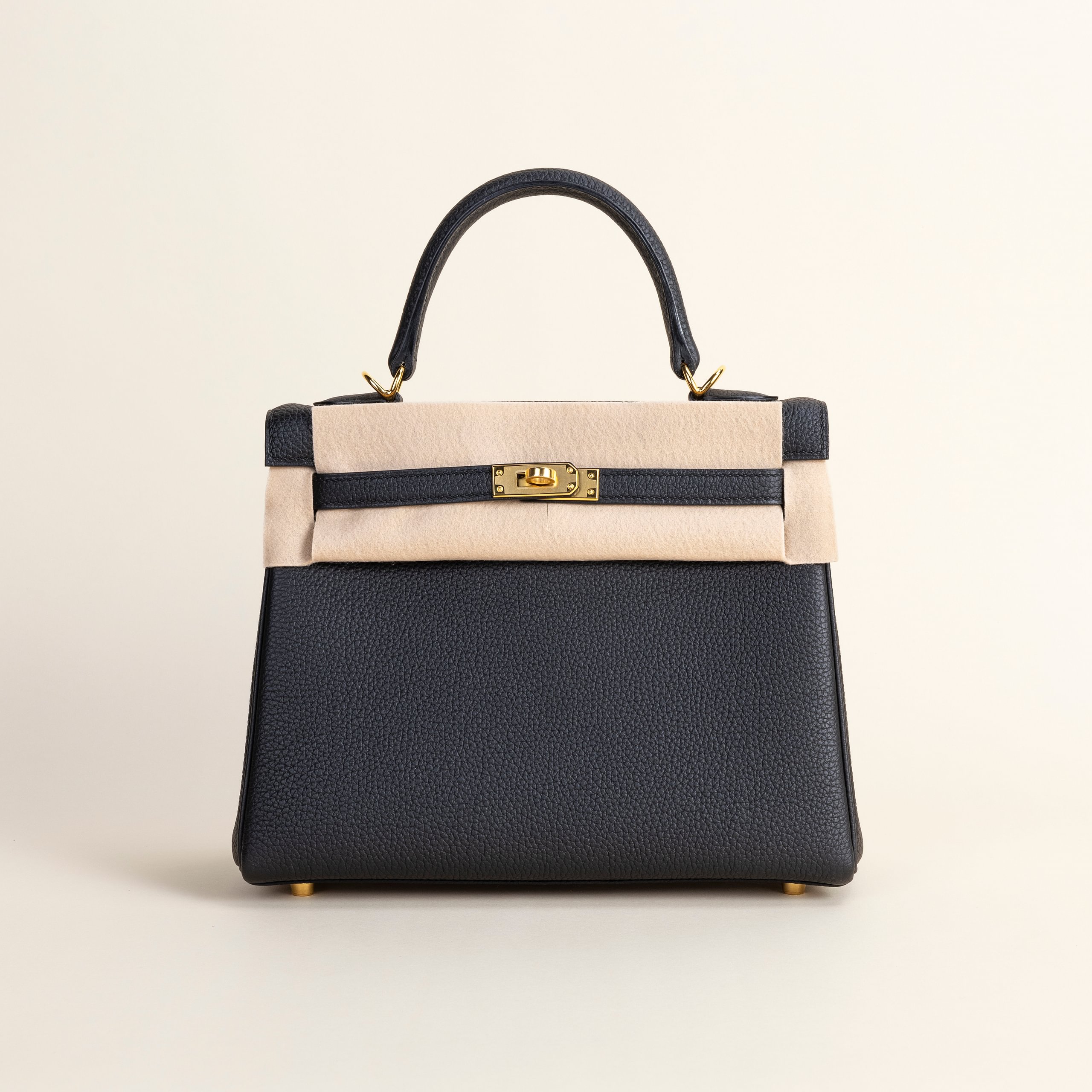 Kelly 25 togo black GHW