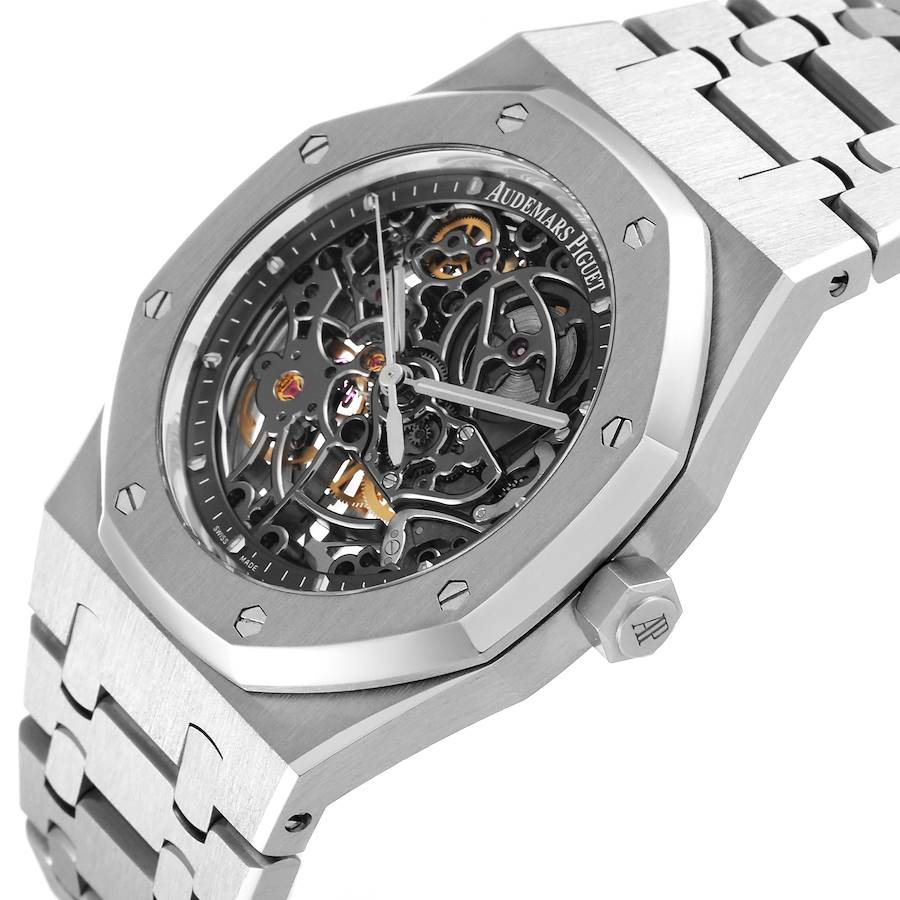 Audemars Piguet Royal Oak Openworked Steel Mens Watch 15305ST