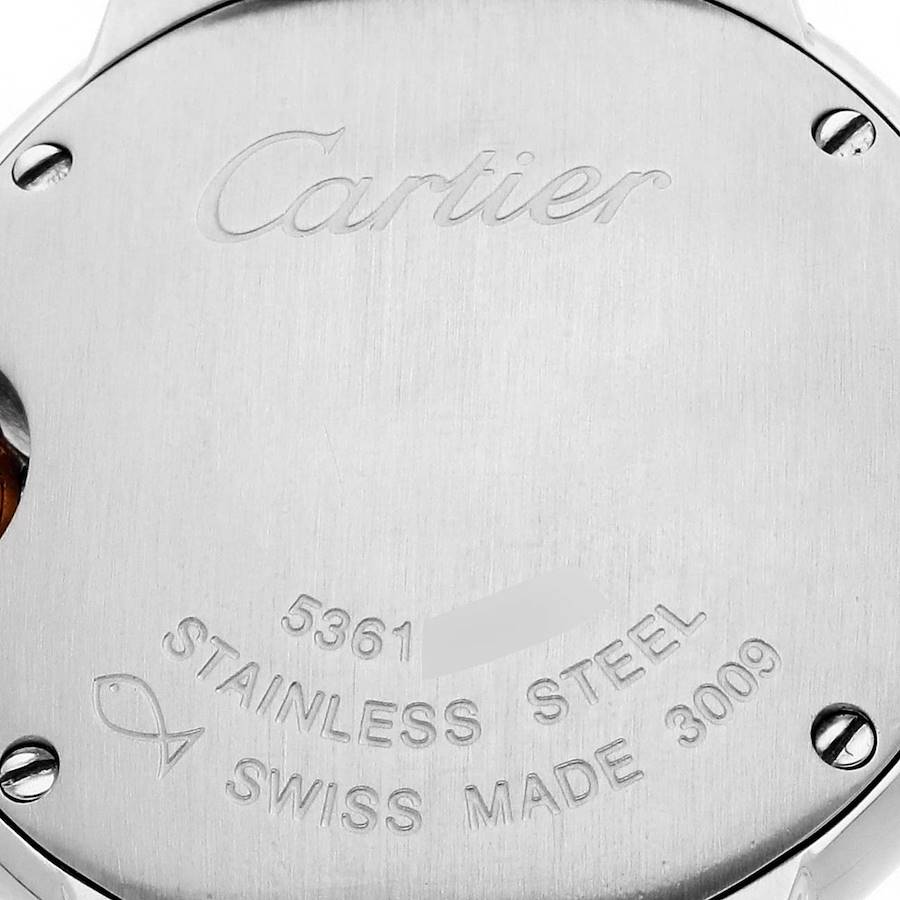 Cartier Ballon Bleu Steel Rose Gold Diamond Dial Ladies Watch WE902030