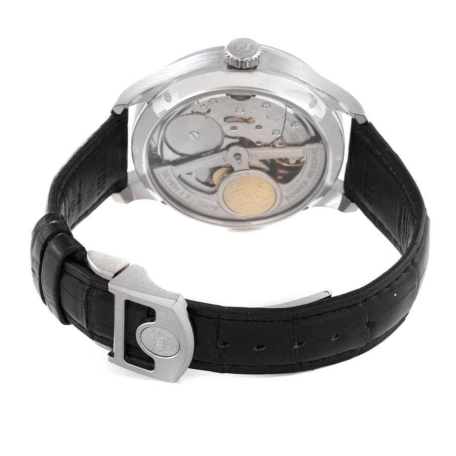 IWC Portuguese Perpetual Calendar Blue Dial White Gold Mens Watch IW503203