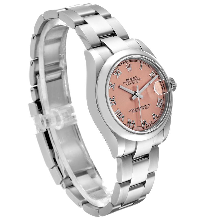 Rolex Midsize Datejust Salmon Dial Steel Ladies Watch 178240