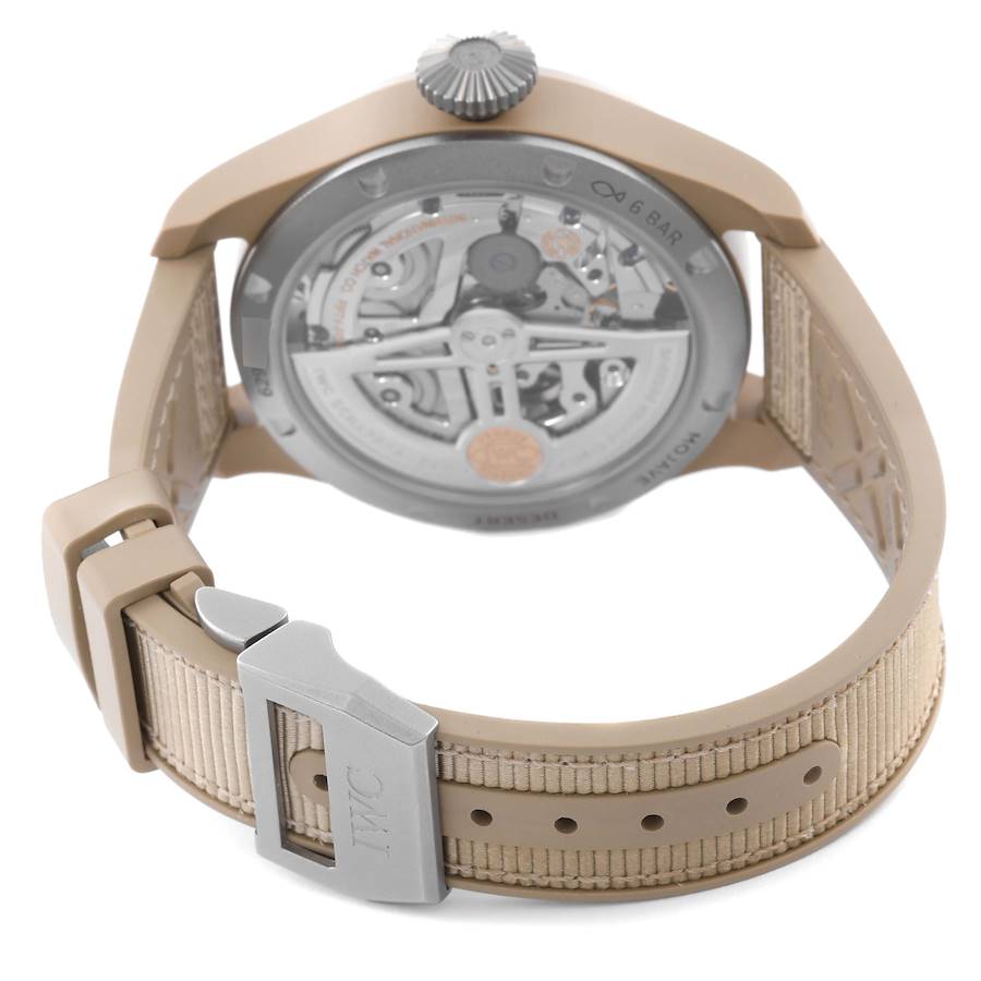 IWC Pilot Perpetual Calendar Mojave Desert Ceramic Mens Watch IW503004